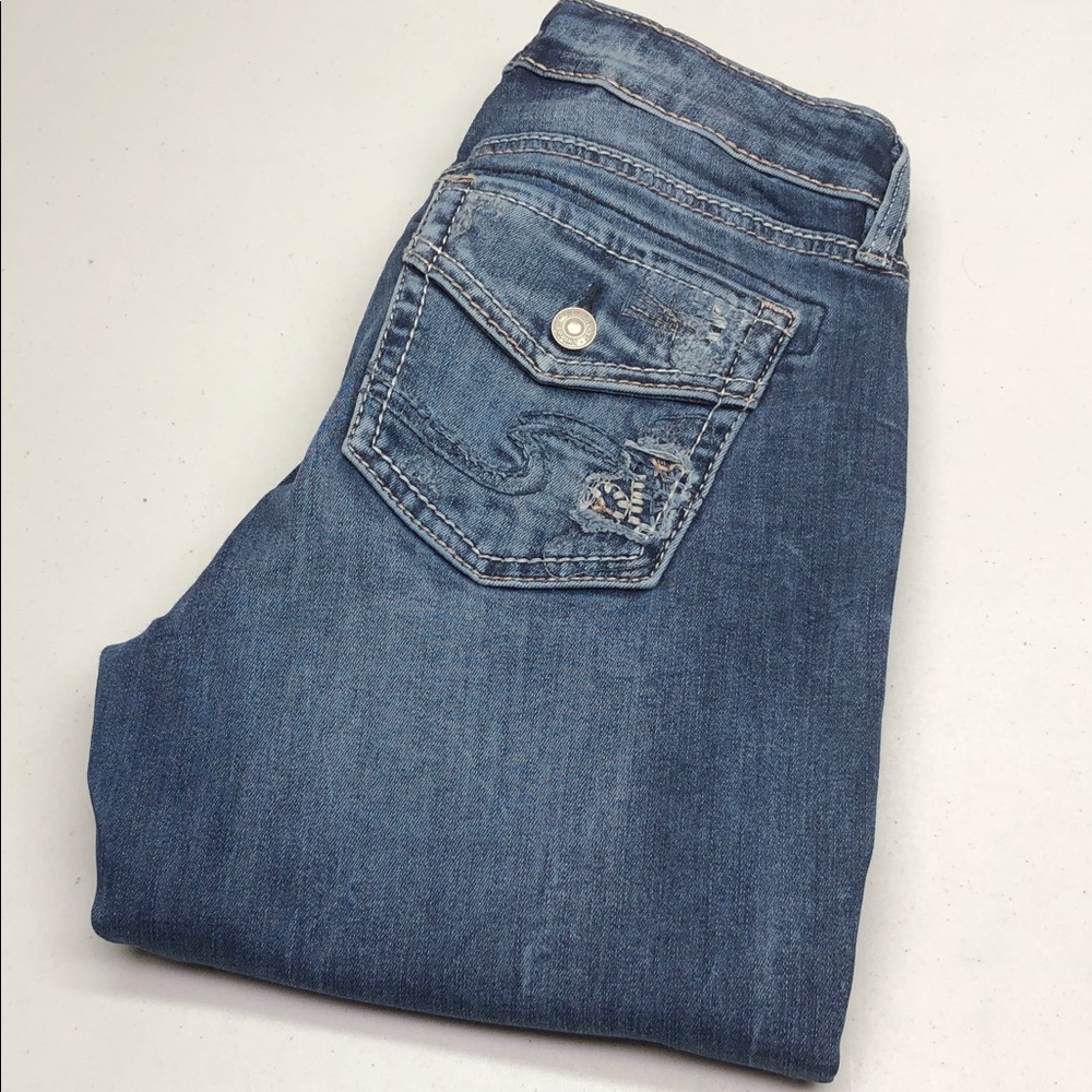 SILVER ELYSE SLIM BOOTCUT JEANS 27x31 LIKE NEW ⭐️
